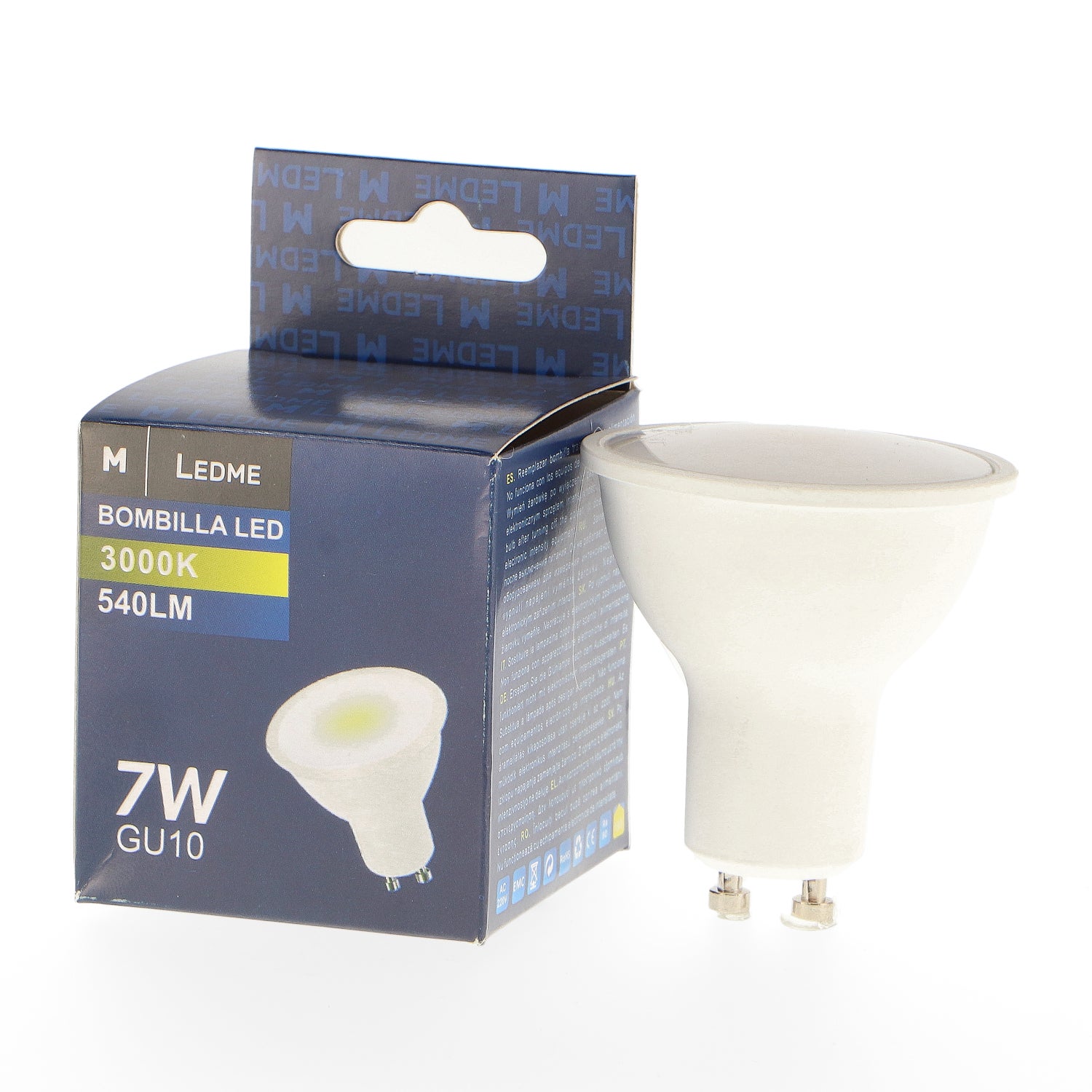 Halogenos Led Bombilla LED GU10 De 7W, Foco Blanco Frío De