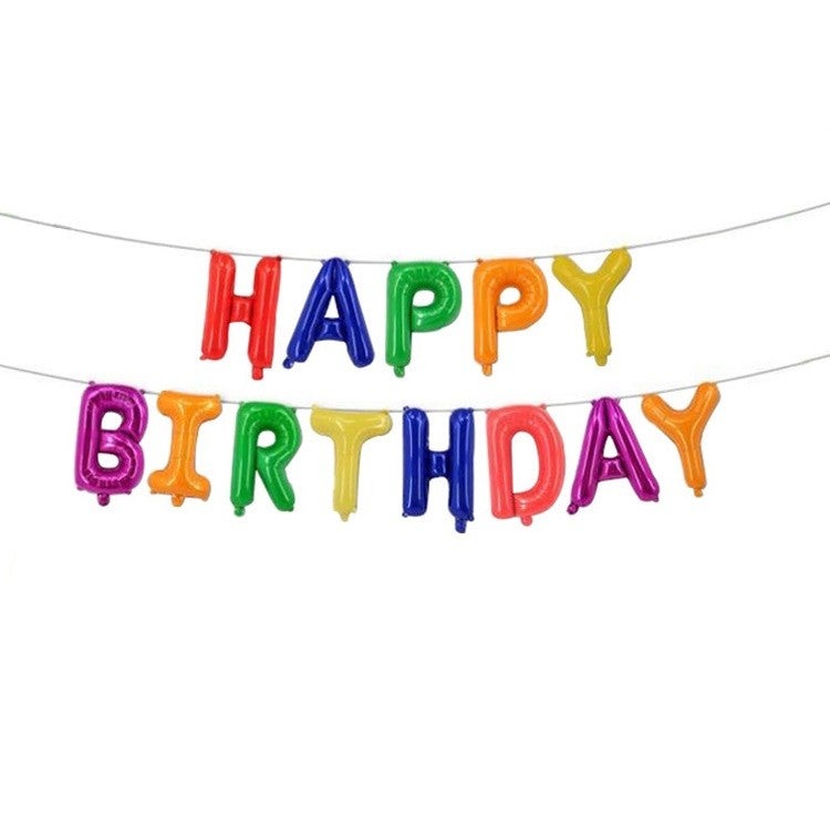 Set 13 baloane folie Flippy Happy Birthday, 40 cm, multicolor 13buc