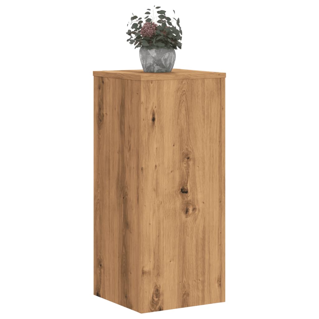 Supports pour plantes 2 pcs chêne artisanal bois d'ingénierie - 3