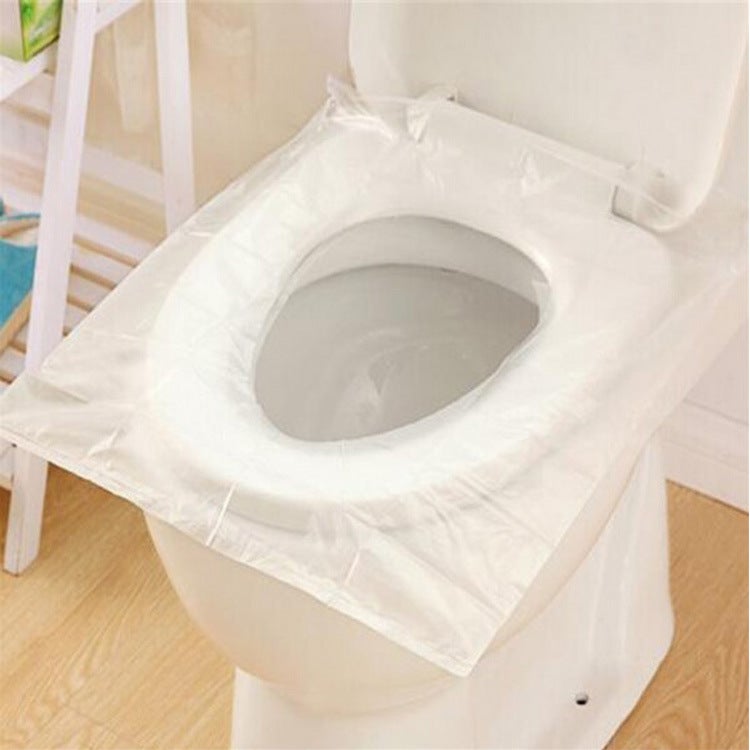 Lot de 100 housses de siège de toilette jetables en plastique ...
