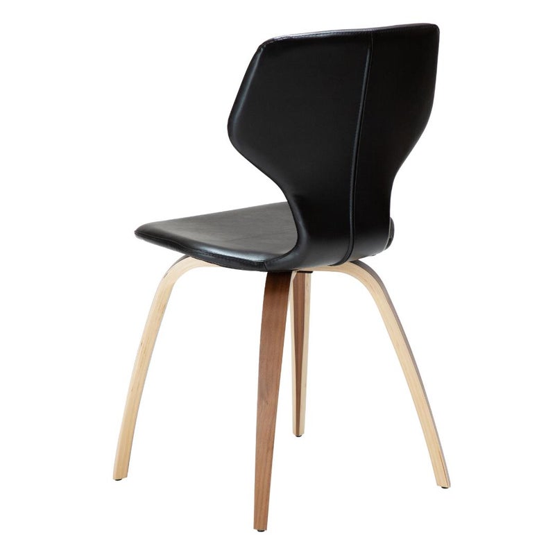 S.I.T Dan-Form krzesło stołowe PU skóra sztuczna czarny.