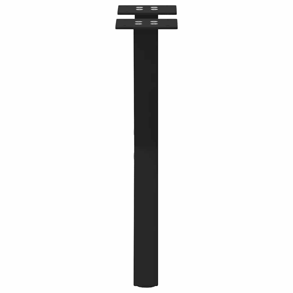 Pernas de mesa de centro Form X 2 unidades aço preto 38x(42-43) cm - COMFORTXL - 6