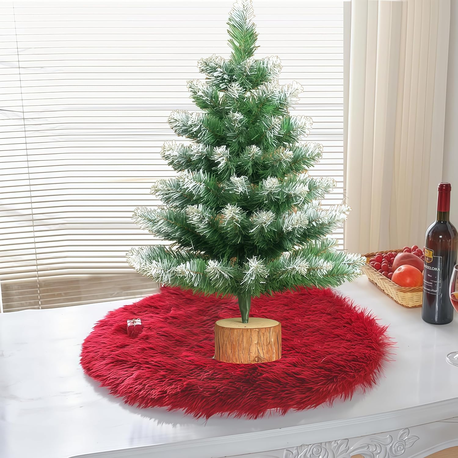 Sapin de Noël miniature, petit sapin de Noël artificiel idéal pour les décorations et cadeaux de Noël à faire soi-même sur un bureau (60 cm) - 3