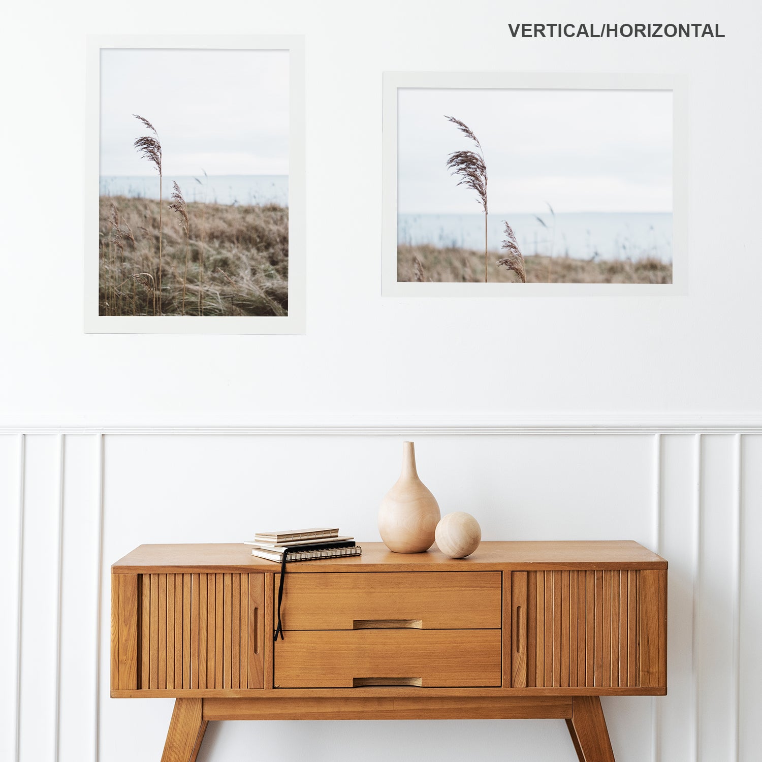 Nacnic Lot de 4 cadres en bois MDF blanc et verre acrylique pour protection et présentation de photos, affiches, chambre ou bureau A3 (29,7 x 42 cm) - 4
