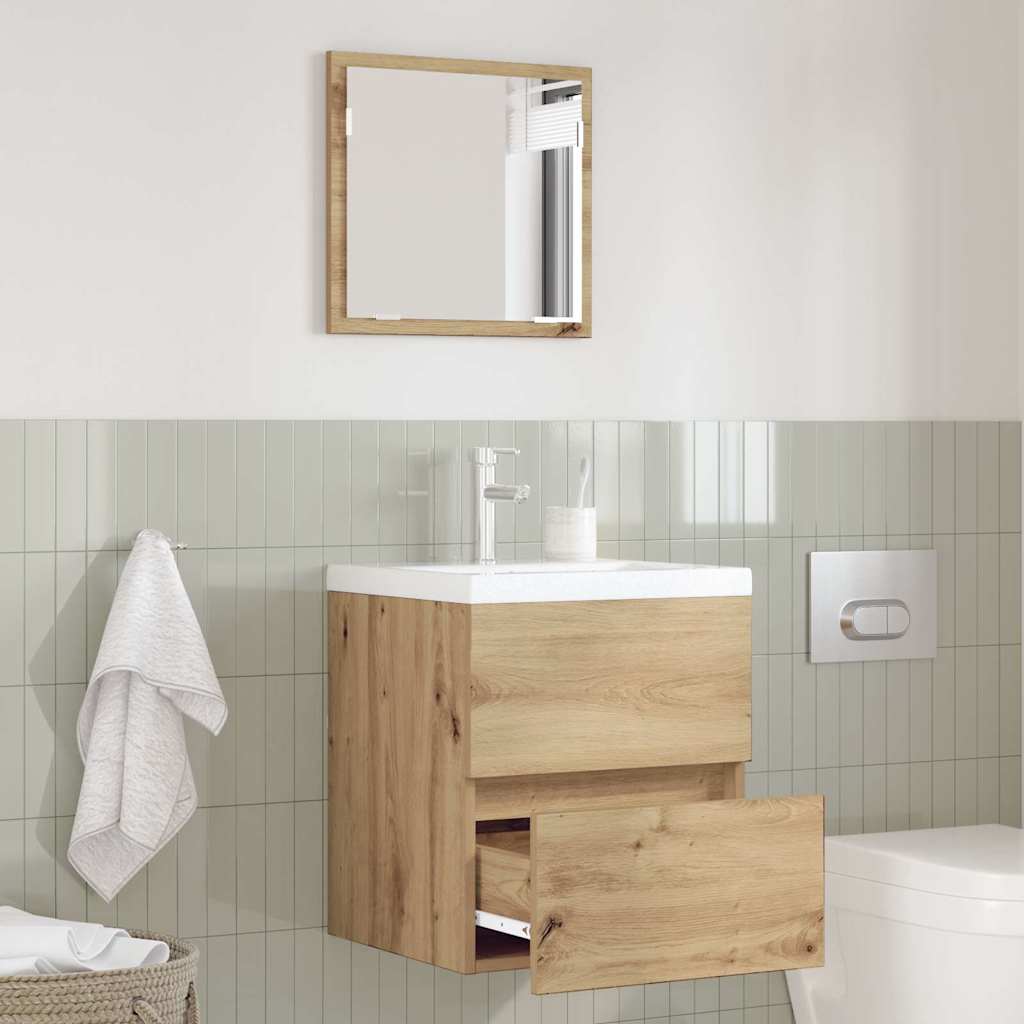 Vidaxl Gabinete De Almacenamiento Para Baño Roble Mdf Mediano Marrón , Leroy Merlin