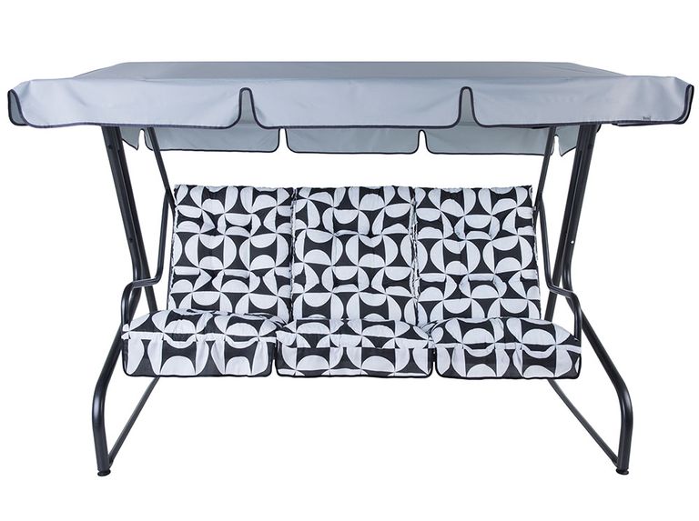 Daszek do huśtawki ogrodowej 220 x 128 cm Monte Carlo jasnoszary PATIO