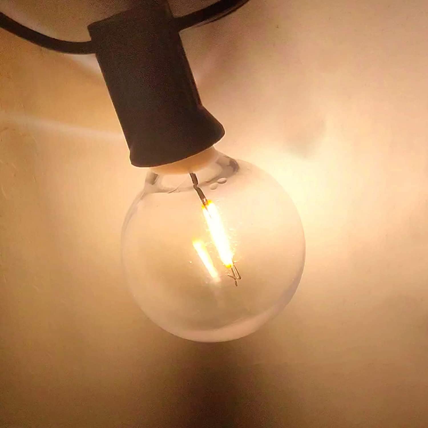 Lot de 20 ampoules LED G40 de rechange avec culot à vis E12 incassables pour guirlandes lumineuses solaires - 3