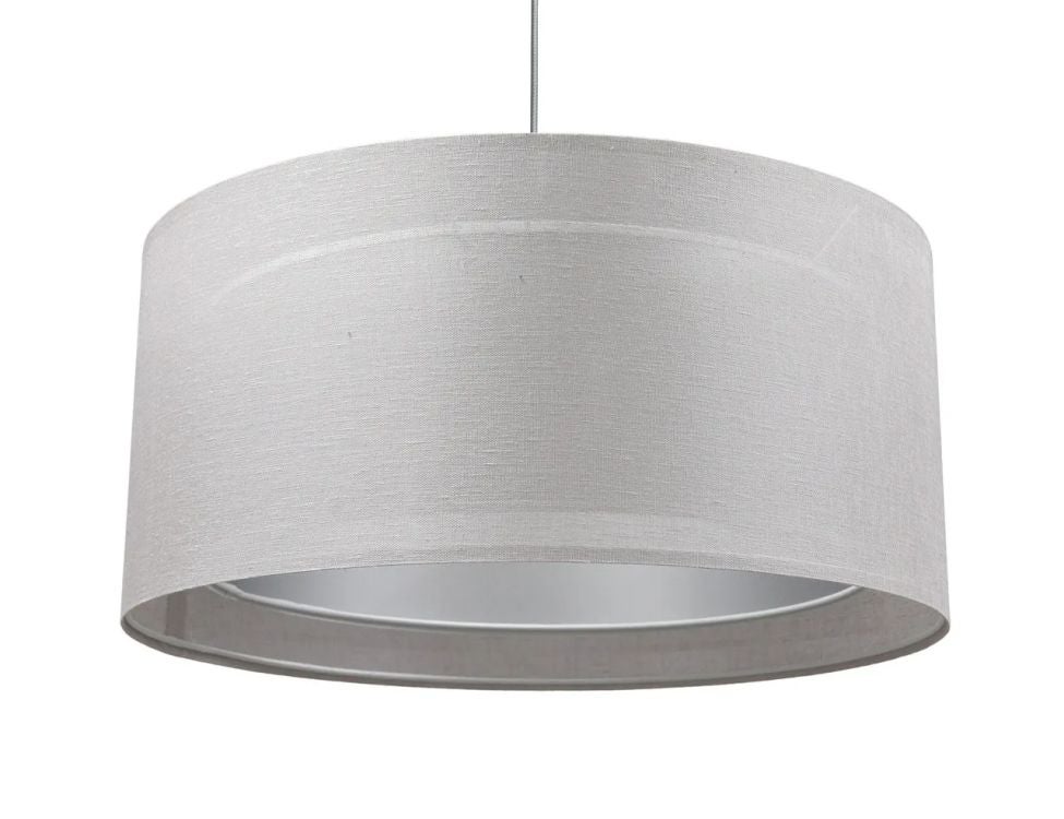 Lampa wisząca DUO LEN LIGHT 003-50 szara/srebrna