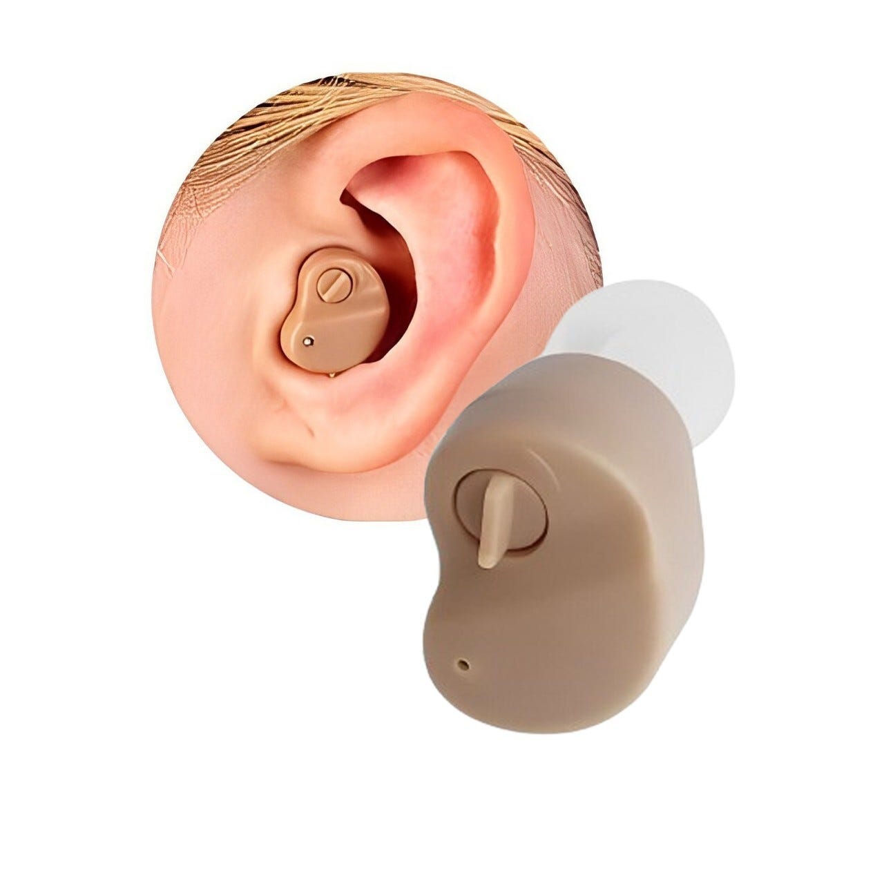 Mini Apparecchio Acustico Invisibile Amplificatore Audio Con - Foto 3