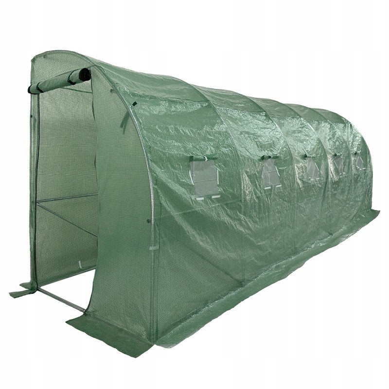 Tunel ogrodowy Przyścienny 4iQ Group 6x1,5m Zielony Folia UV