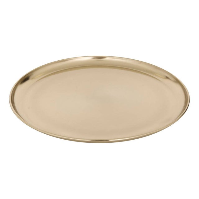 Plateau de présentation doré D37xH2,5cm - Atmosphera créateur d'intérieur