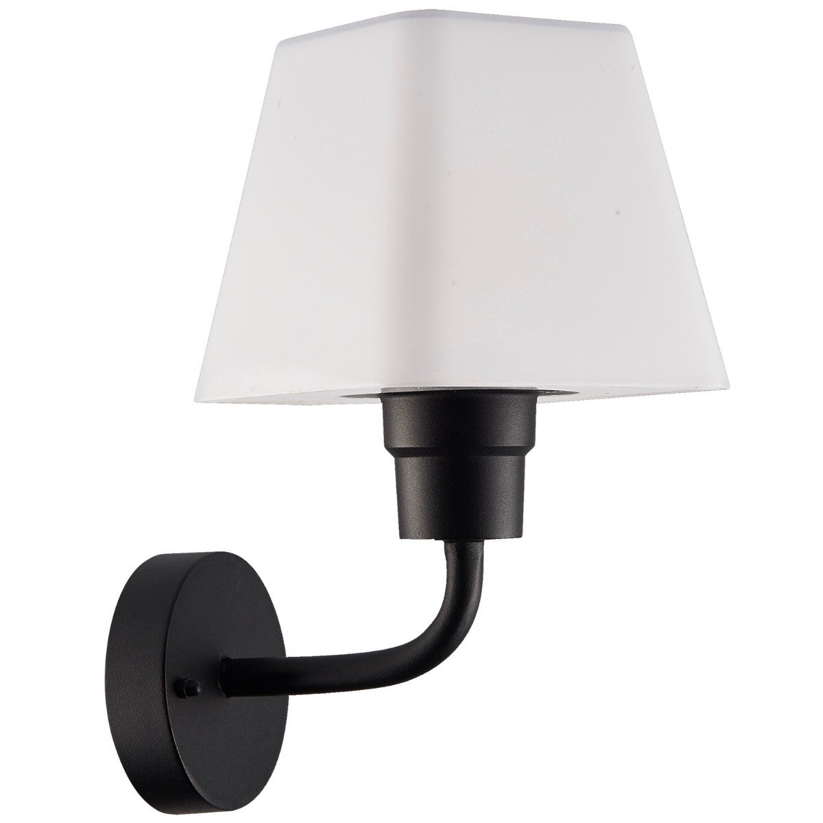Kinkiet zewnętrzny GIZA biało-czarny mat 1xE27x10W wym: 28x15x20,3 cm IP44 Polux