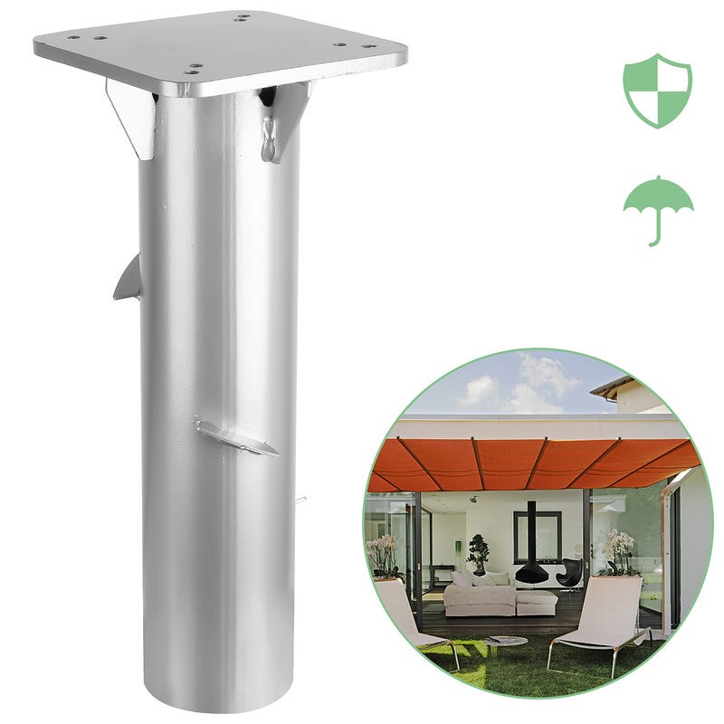 Manchons Réglables 32-48mm Pied De Parasol QWORK Acier Inoxydable - Support Pour Dalle Granit, 3 Tailles Support Parasol Acier Inoxydable QWORK Dalle Granit Manchons Réglables 32-48mm Pied De Parasol QWORK Acier Inoxydable - Support Pour Dalle Granit, 3 Tailles Support Parasol Acier Inoxydable QWORK Dalle Granit