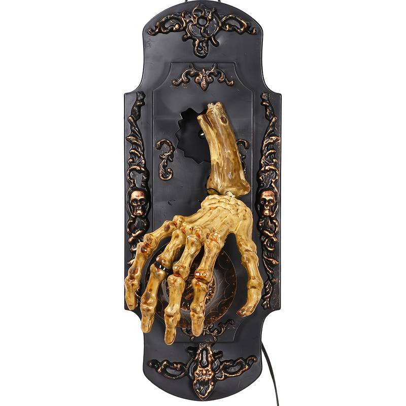 Sonnette Halloween à Détection - Effets Lumineux et Sonores Effrayants - Décoration Animatronic - 3