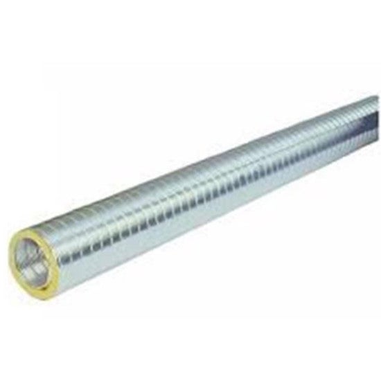 Gaine aluminium semi rigide calorifuge et isolée phoniquement ø 160mm, longueur 2m