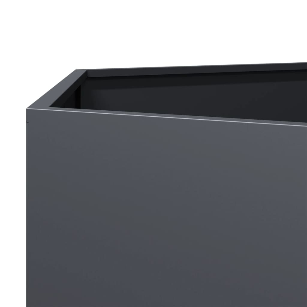 Maison Exclusive - Jardinera hexagonal acero gris antracita 46x40x45 cm - 6