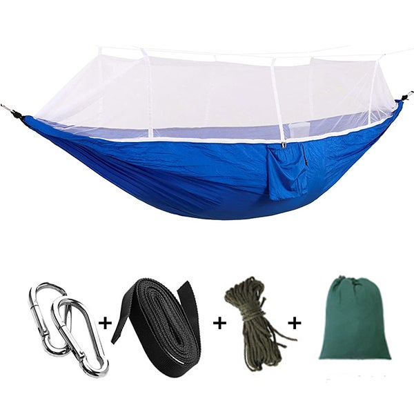 Hamac De Camping 2 Places Avec Moustiquaire - 260x140cm - Capacité 200kg