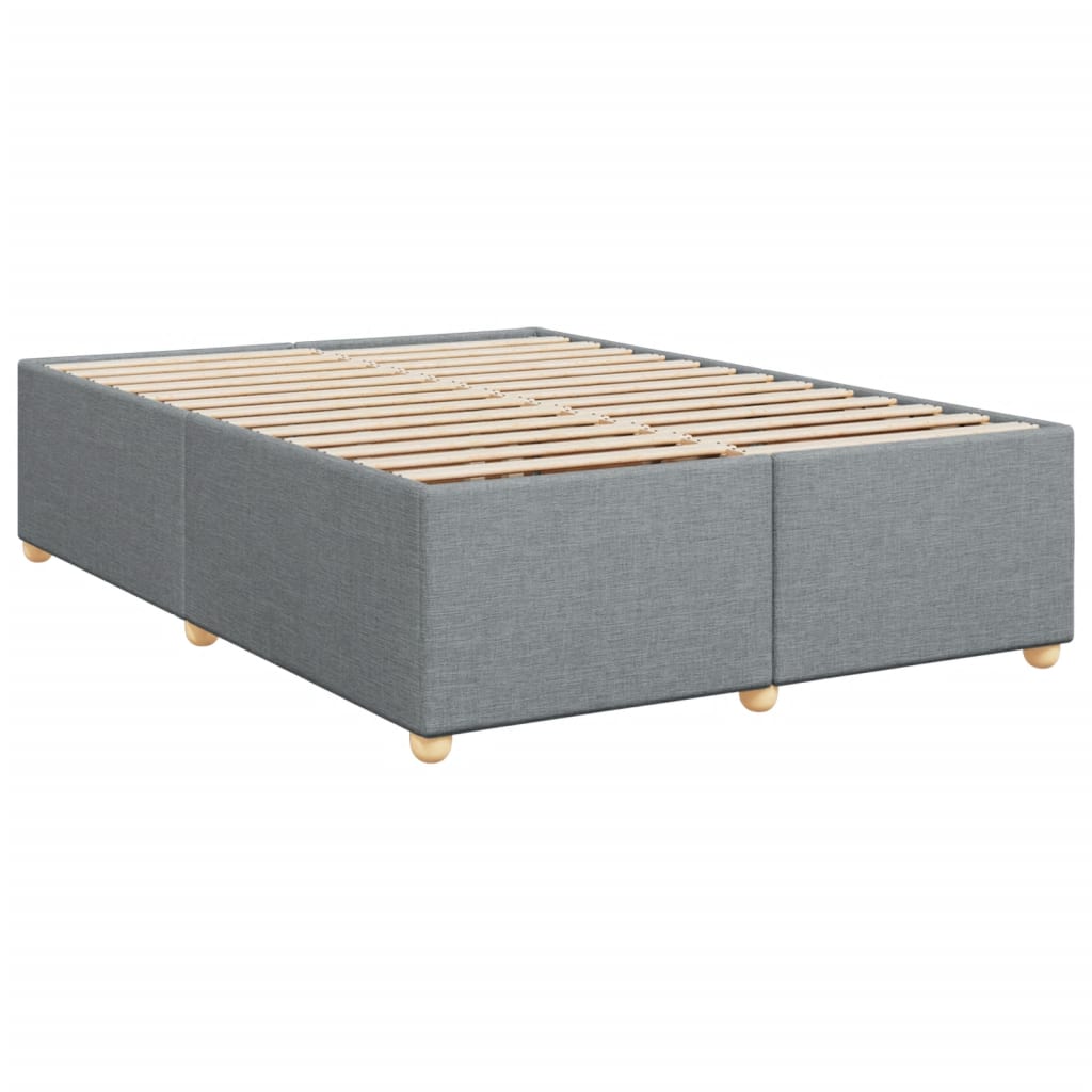 Maison Exclusive - Cadre de lit sans matelas gris clair 160x200 cm tissu - 3