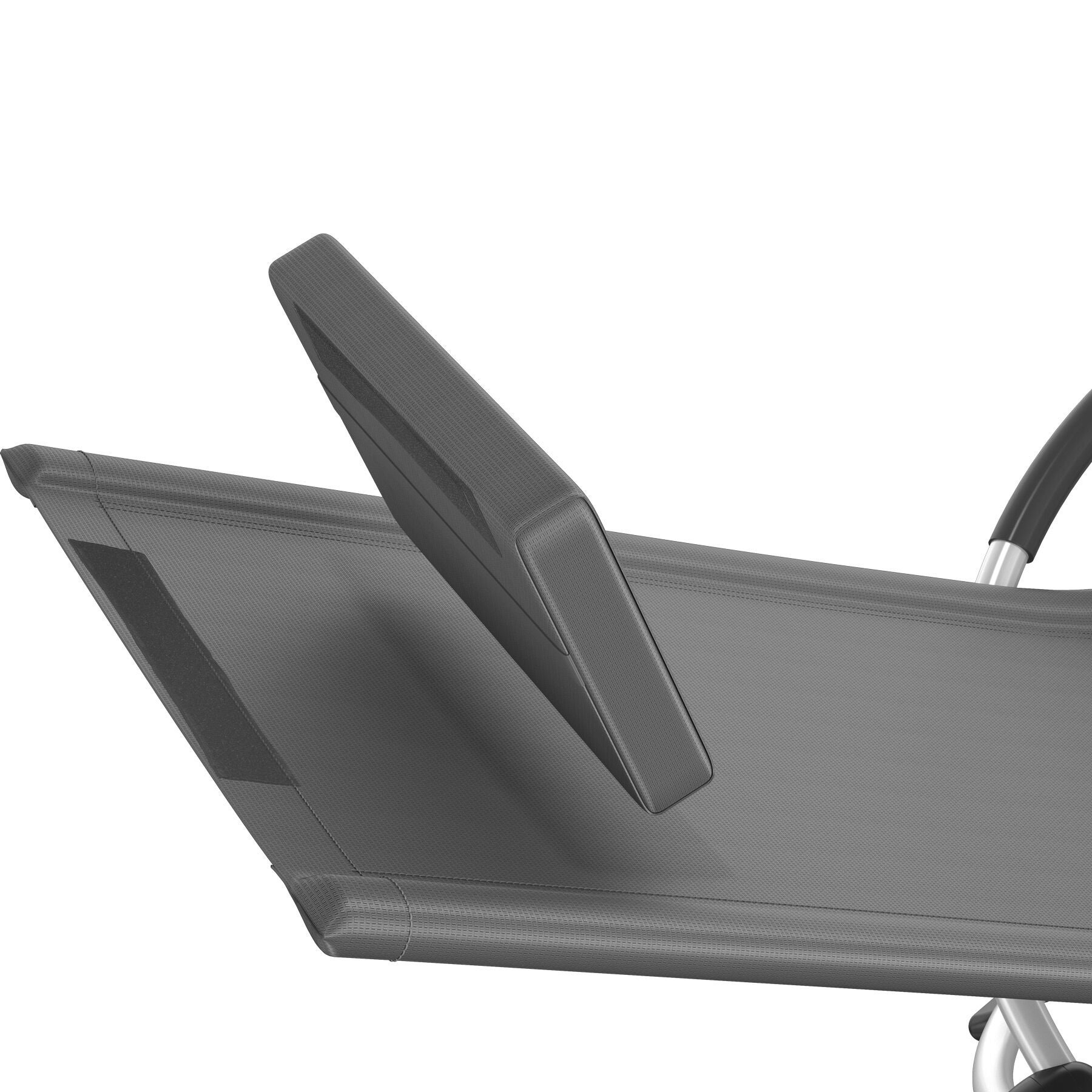 Bain de soleil pliable en acier et textilène avec appuie-tête amovible 150 x 73 x 93 cm TECTAKE - 5