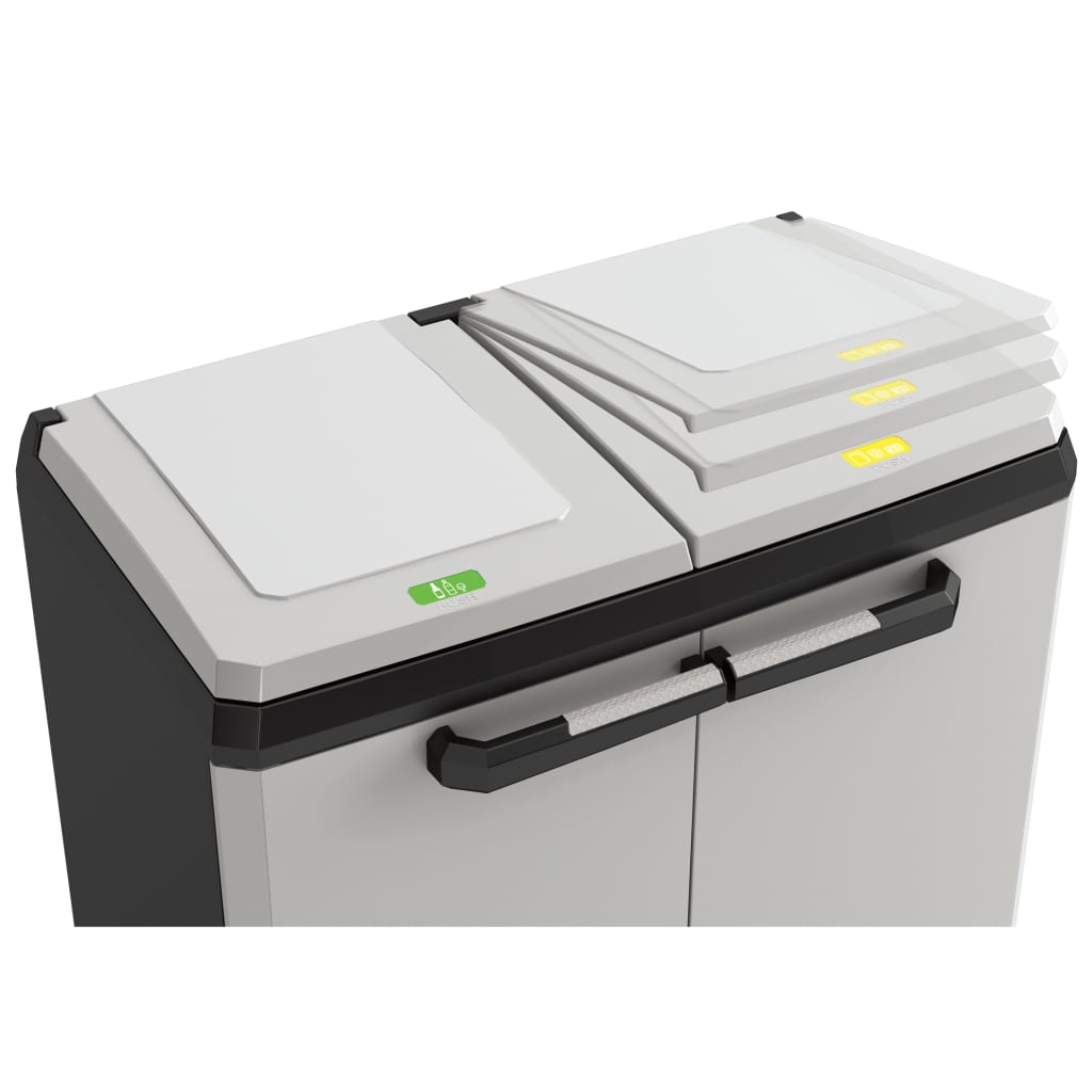 Mobile armadio raccolta differenziata 2 sacchi rifiuti Split Basic Keter - 5