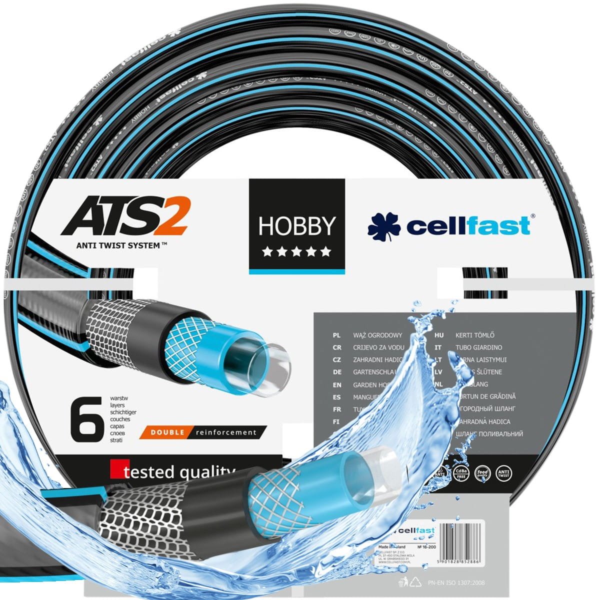 Wąż ogrodowy HOBBY 1/2" 25m 16-200 CELLFAST