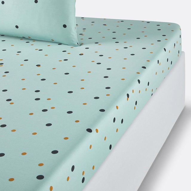 Drap housse, Perfect Night - Céladon - 140 x 190 cm