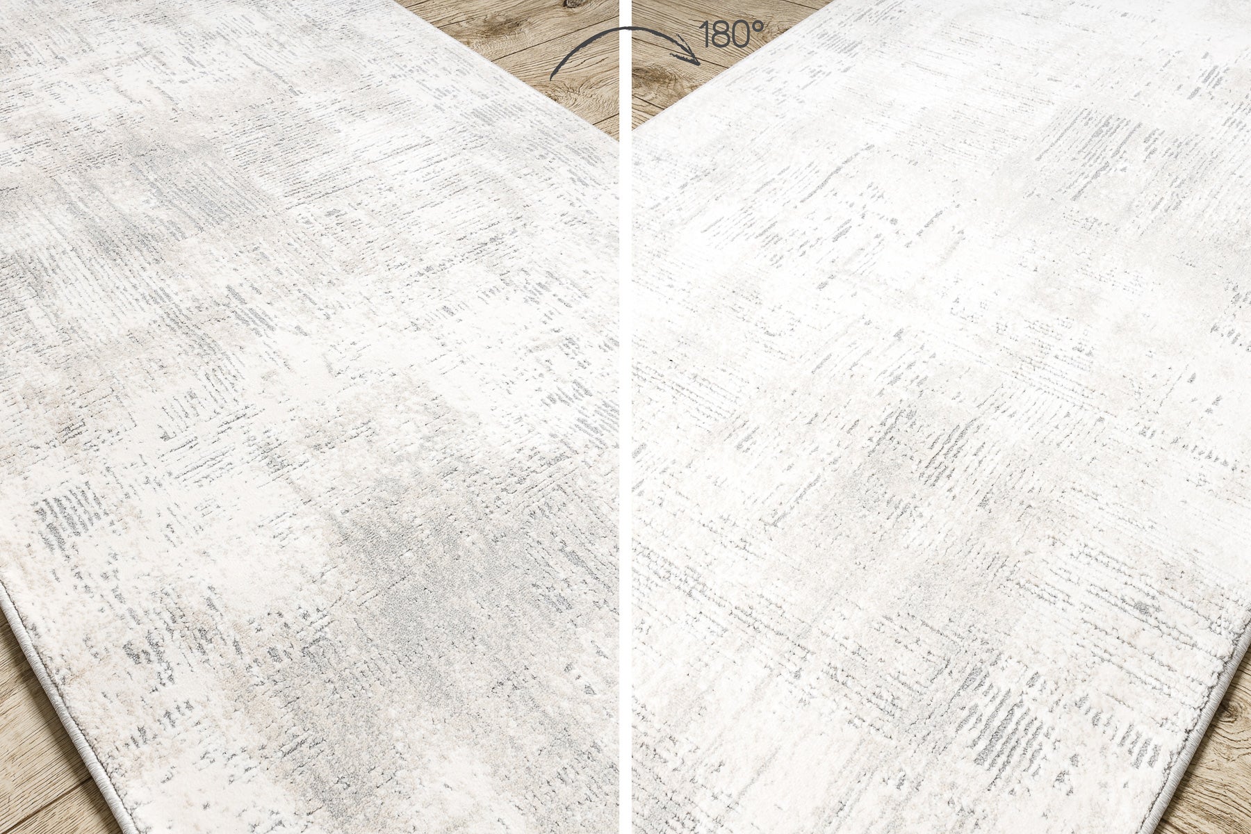 Passatoia TULS 51231 vintage avorio / grigio 90 cm 90x480 cm - 4