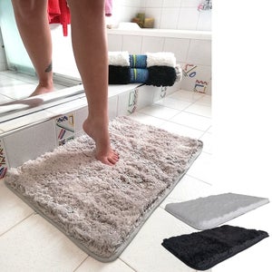 Tappeto Bagno In Ciniglia Antiscivolo 40x60cm - Super Assorbente, Lavabile, Certificato Oeko-TEX, Rosa - Foto 10