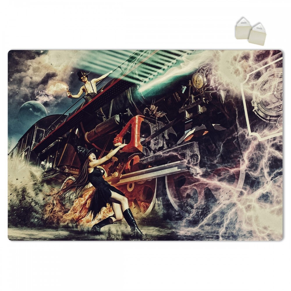 STOP THE TRAIN - PLAKAT Forex z ekspandowanego PVC o grubości 3 mm - 100x70 cm