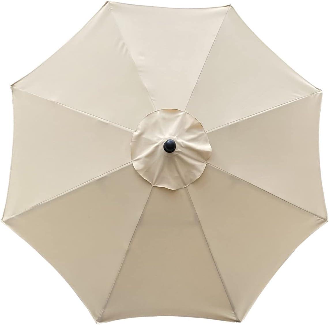 Pokrowiec na Parasol 8-Żebrowy 3m - Wodoodporny, Ochrona przed UV, Odporny na Warunki Atmosferyczne, Beżowy, Tkanina Oxford