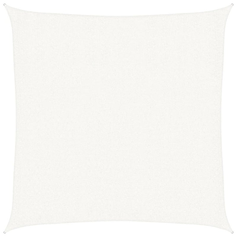 Żagiel przeciwsłoneczny biały 160 g/m², 3 x 3 m, wykonany z HDPE, do ogrodu, tarasu lub balkonu