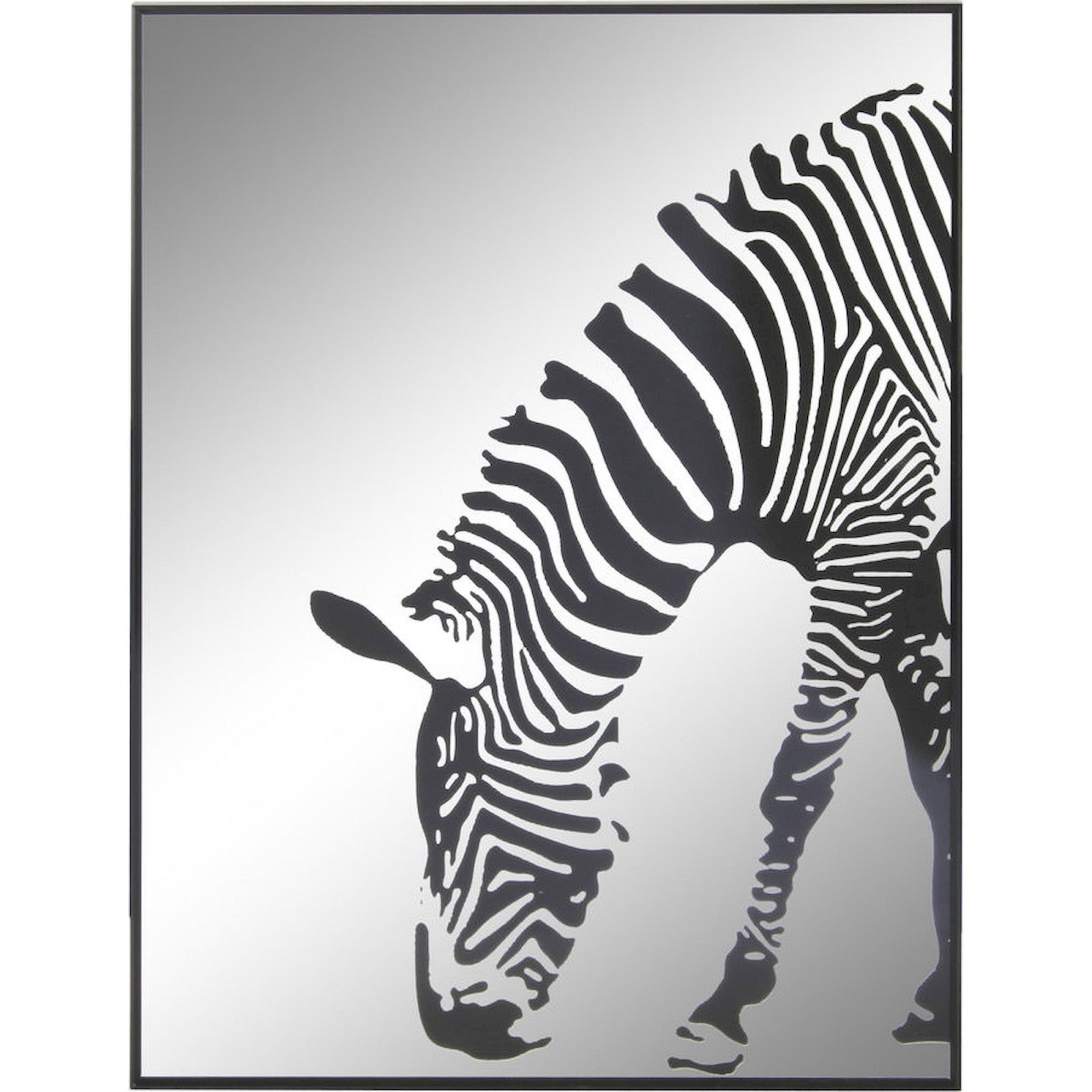 Tableau Sur Toile Zèbre – 80x60 Cm – Encadré – Prêt à Accrocher – Visario