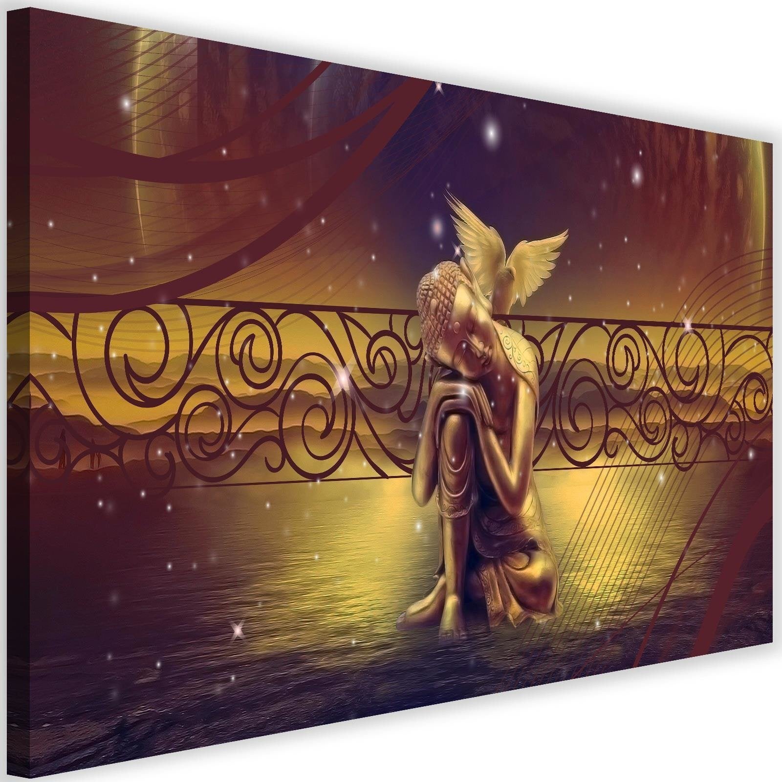 Obraz na płótnie, Budda w stylu vintage zen spa 90x60