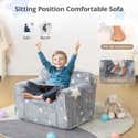 Fauteuil matelas bébé enfant multi-positions gris/étoiles blanches marque oxybul - Mobilier enfant Fauteuil matelas bébé enfant multi-positions gris/étoiles blanches marque oxybul - Mobilier enfant