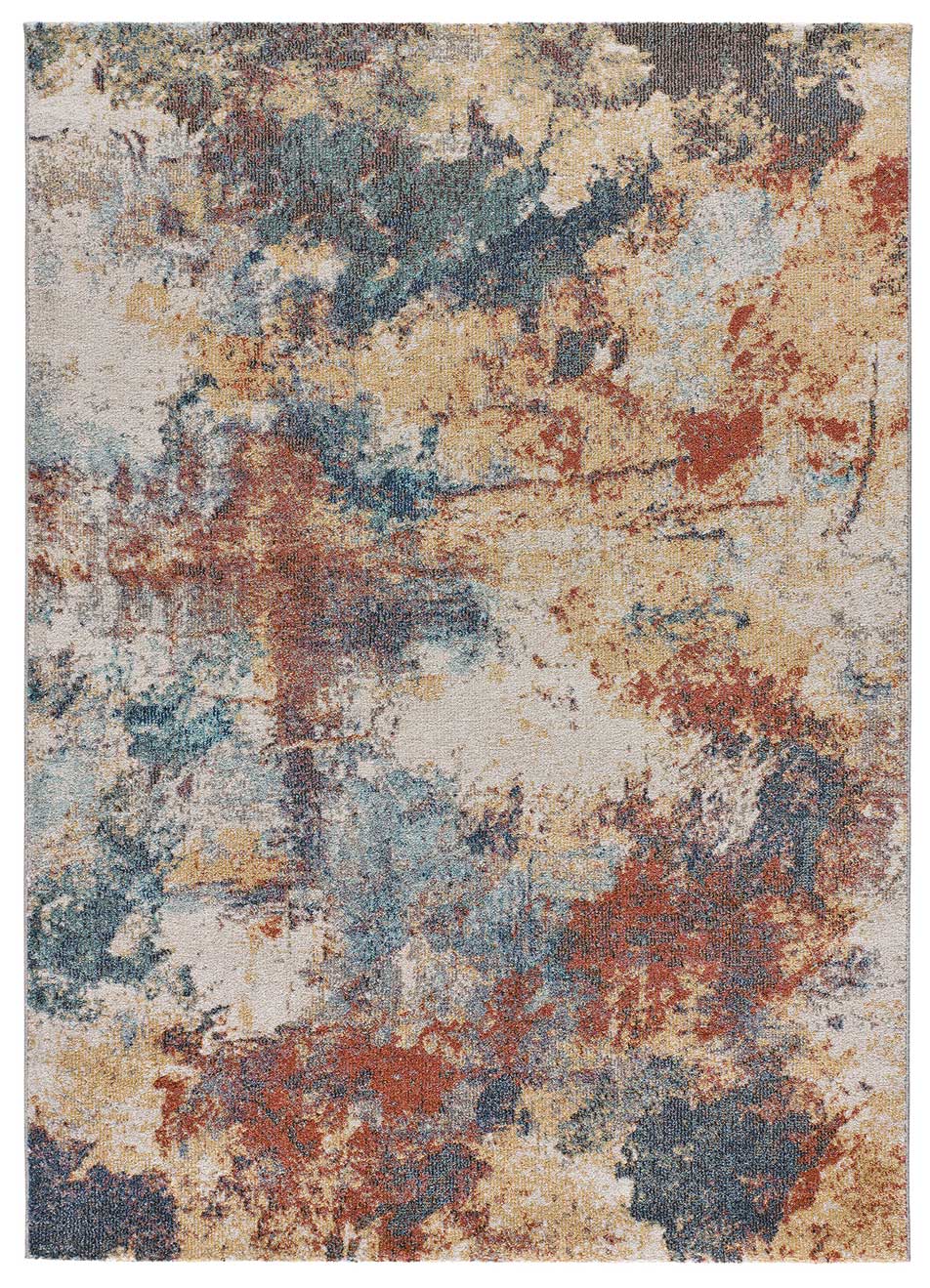 Wielokolorowy prostokątny dywan zewnętrzny 80 x 150 cm LUNA vintage - ATTICGO