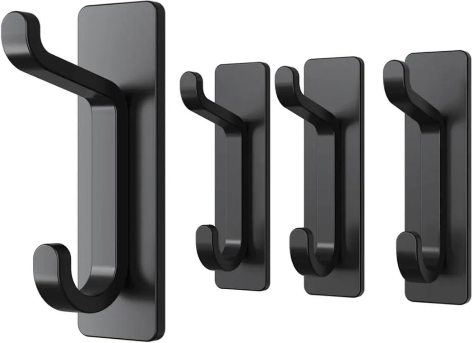 Ganci appendiabi nascosti per porte in legno, ganci appendiabi invisibili, appendiabi adesivi a parete pieghevoli senza forare per il bagno | SHEIN ALIA Ganci appendiabi nascosti per porte in legno, ganci appendiabi invisibili, appendiabi adesivi a parete pieghevoli senza forare per il bagno | SHEIN ALIA