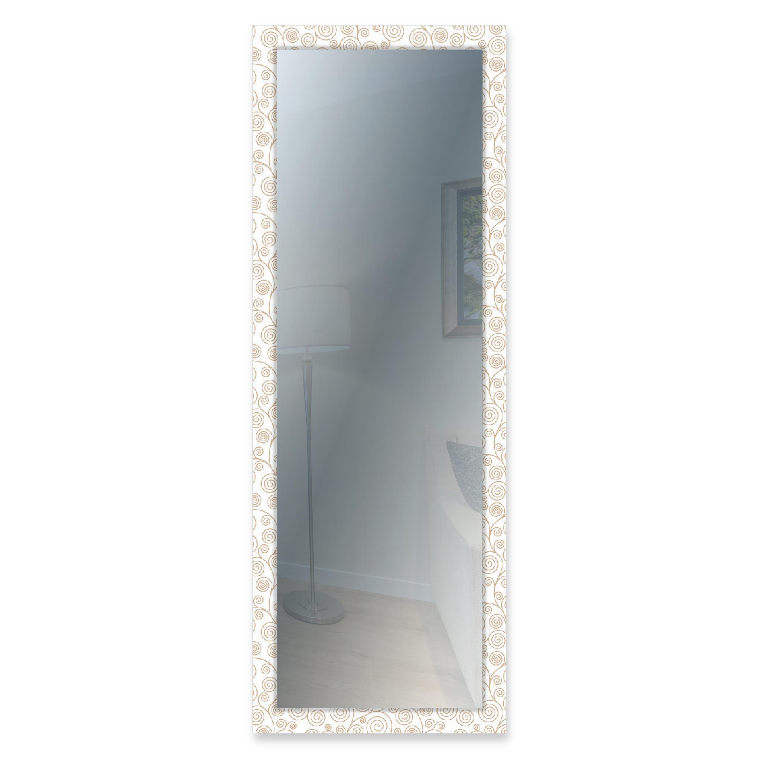 Lupia - Specchio da Parete Lungo Mirror Fantasy ModernoVintage 44x127 cm, Design Moderno, Cornice Stampata in Legno, Adatto per Camera da Letto, Soggiorno, Ingresso Lupia - Specchio da Parete Lungo Mirror Fantasy ModernoVintage 44x127 cm, Design Moderno, Cornice Stampata in Legno, Adatto per Camera da Letto, Soggiorno, Ingresso