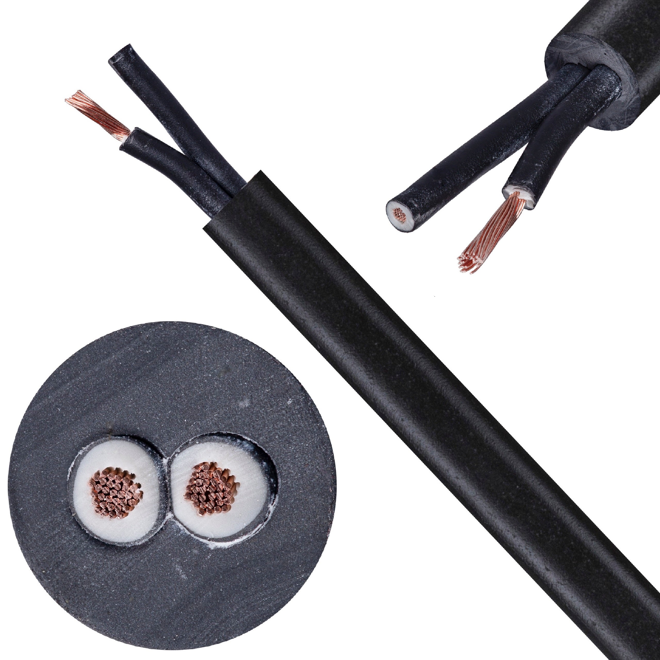 Kabel sterowniczy ziemny BiT 500 Black FR 2x1,5mm2 czarny 300/500V zasilający numerowany olejoodporny linka Bitner 300m