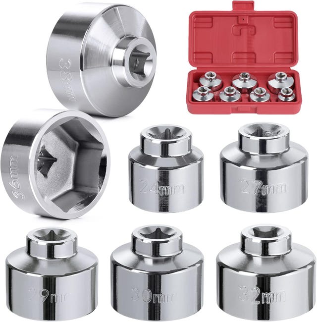 Lote de 7 llaves para filtro de aceite, tapones de 9.5-38 mm ...