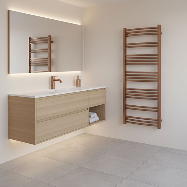 Sèche-serviette électrique programmable cuivré - HxL : 753x500 - 300 Watt - JAD753/500E1COPP - 4