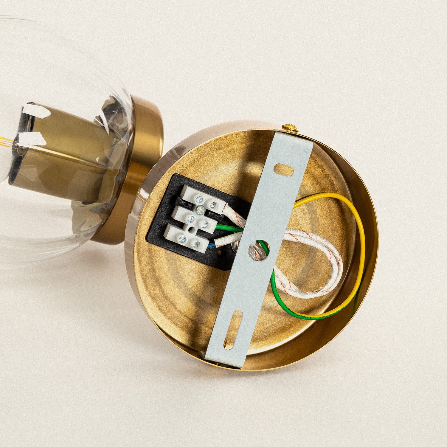 Ledkia Candeeiro de Parede Exterior Metal e Vidro Driyah Dourado - 8