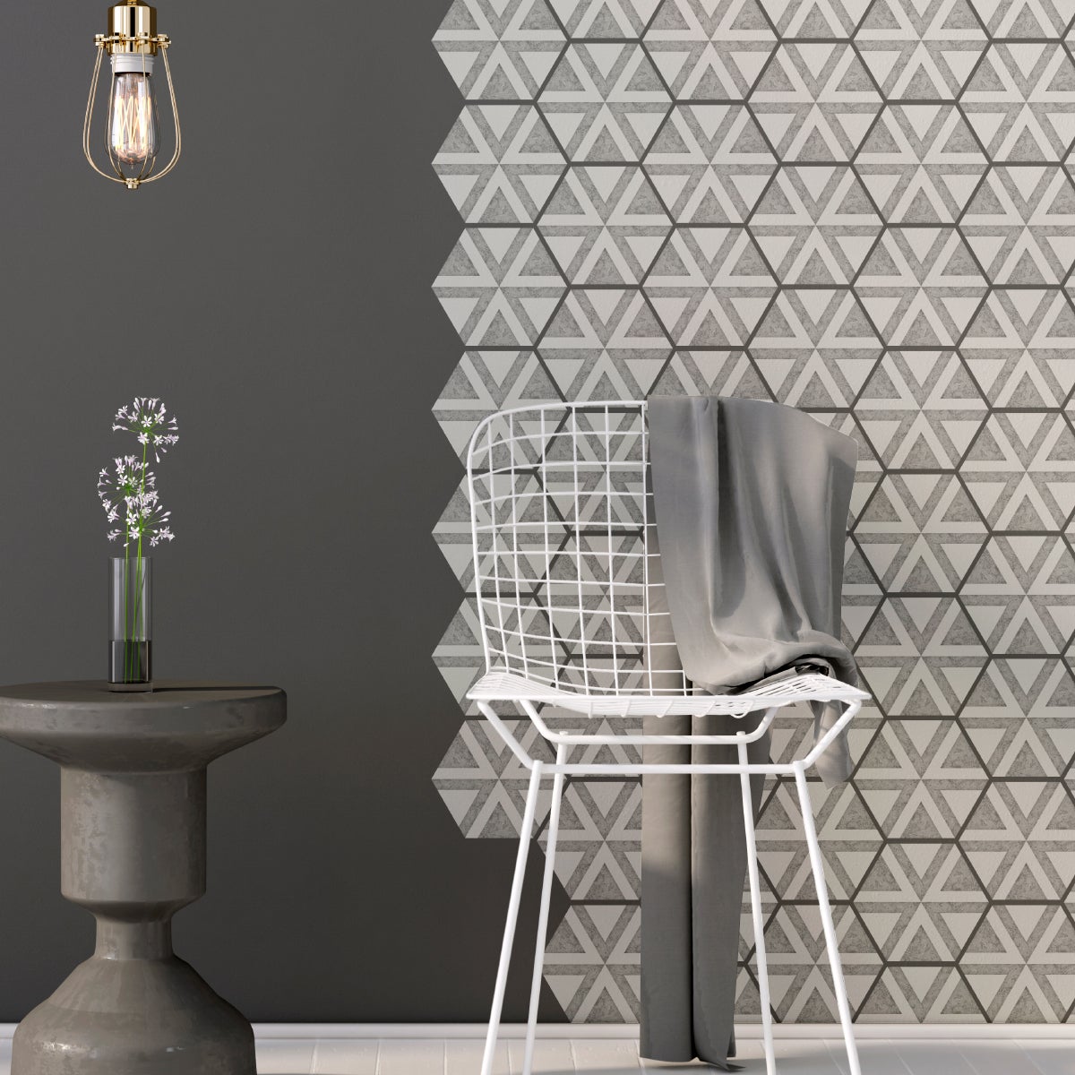 Vinilo azulejos hexagonales antiguo tonos de gris - adhesivo pared - sticker revestimiento - 28stickershexagones10x9cm