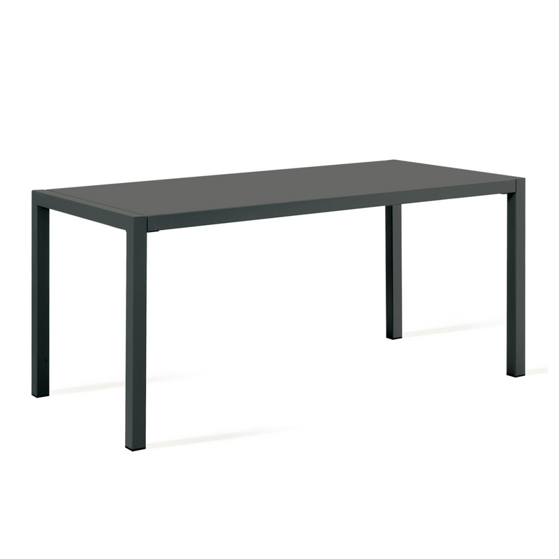 ASTIMESA Tavolo Da Cucina In Vetro Nero, Metallico, 80x40 Cm, Design Funzionale