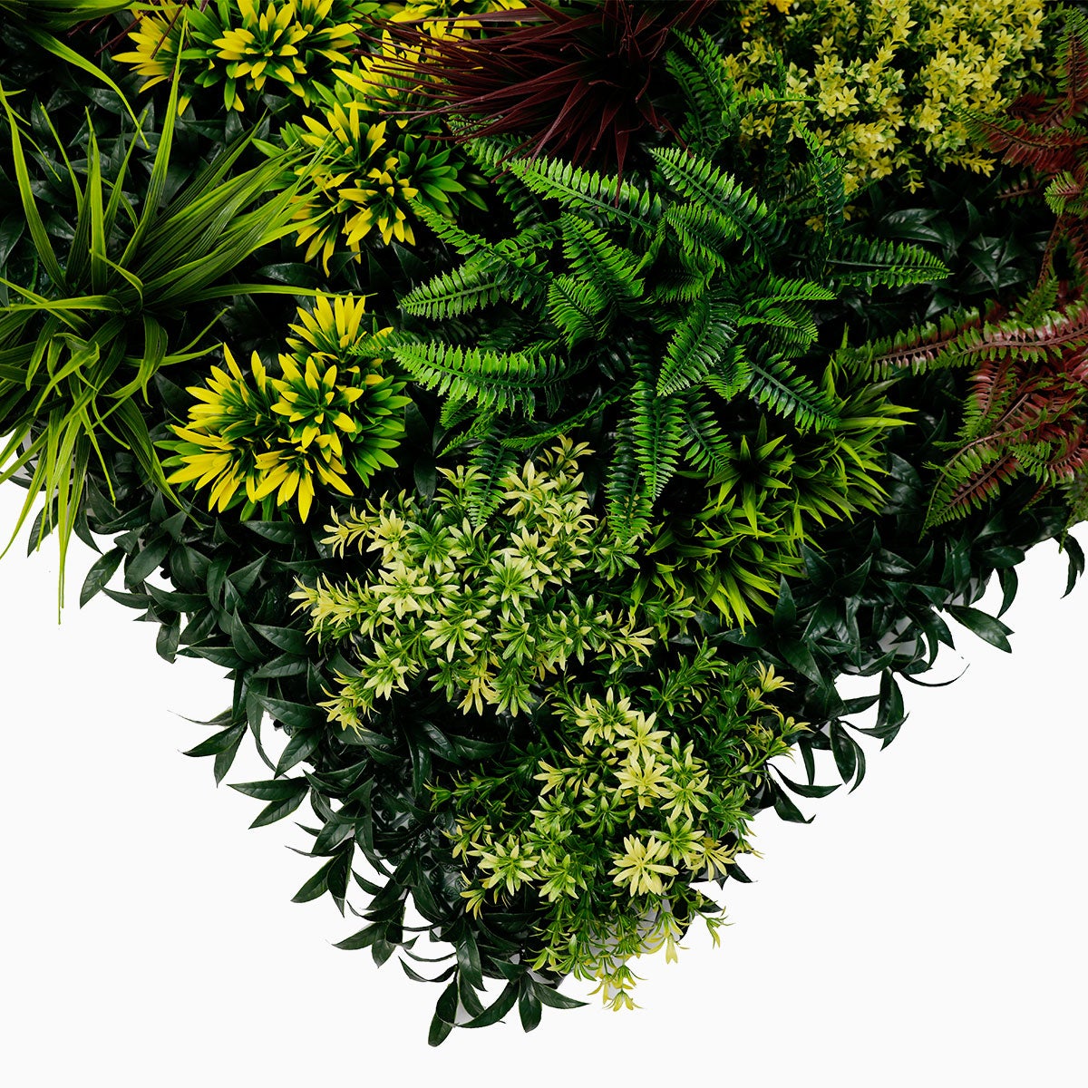 Mur végétal artificiel Tropic 1 m² – feuillage exotique vert et jaune intérieur extérieur - 8