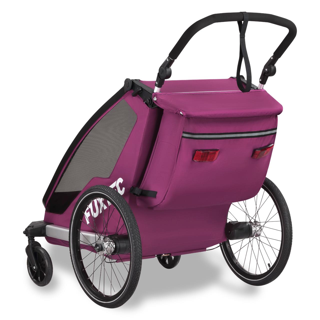 Fuxtec Rimorchio Bicicletta 2in1 Sportfux FX-FA1 - Pieghevole, Per Bambini, Convertibile In Passeggino - Foto 12