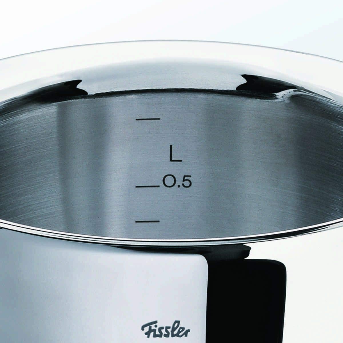 Fissler Intensa Set Pentole In Acciaio Inox 18/10 5 Pezzi - 3 Pentole, 1 Rostiera, 1 Tegame - Adatte A Induzione Con Fondo Cookstar - Made In Germany - 4