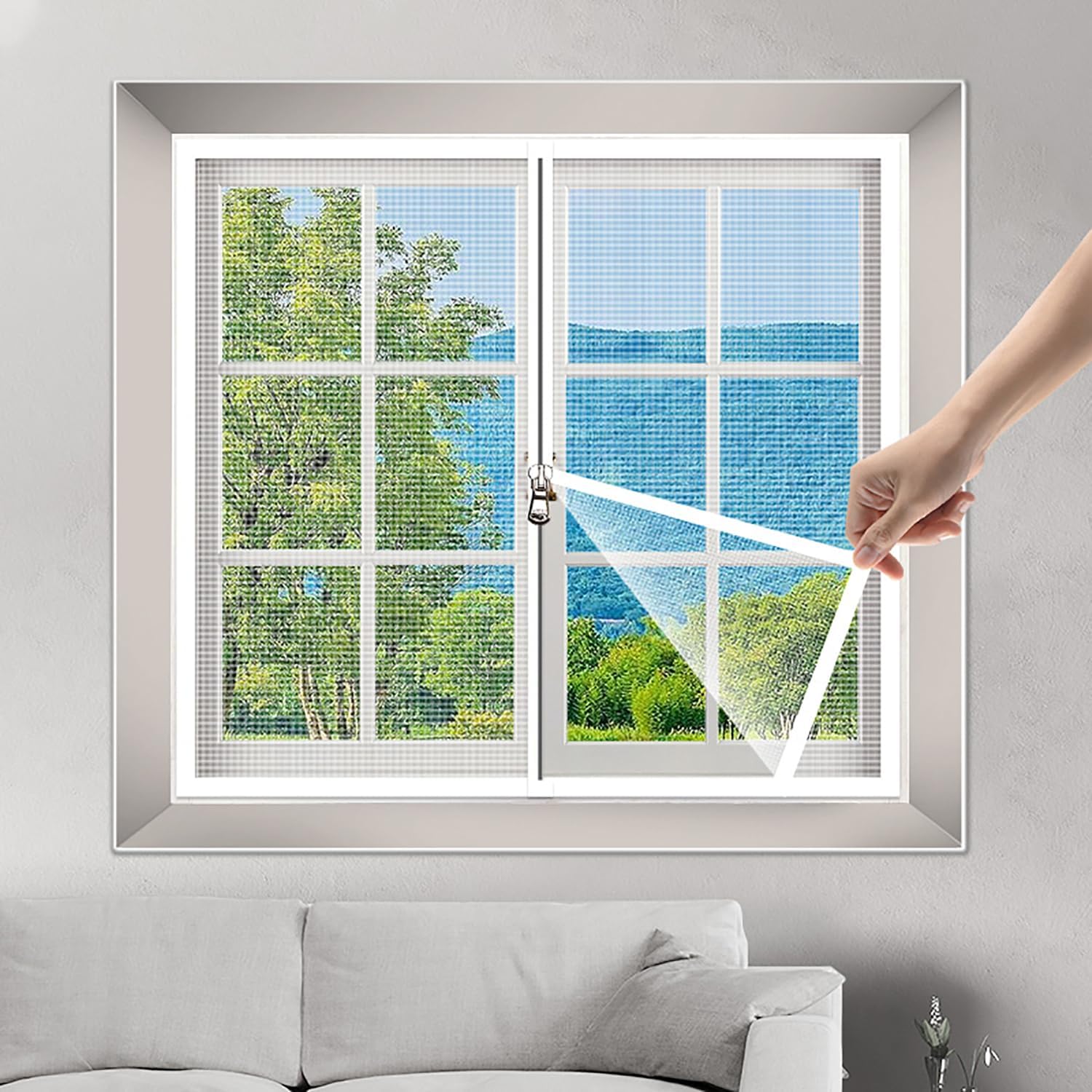 Moskitiera okienna nano PP regulowana - 50 x 80 cm