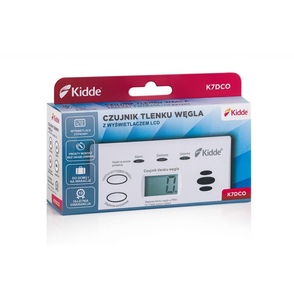 Détecteur de monoxyde de carbone Kidde K7DCO avec écran LCD - 6