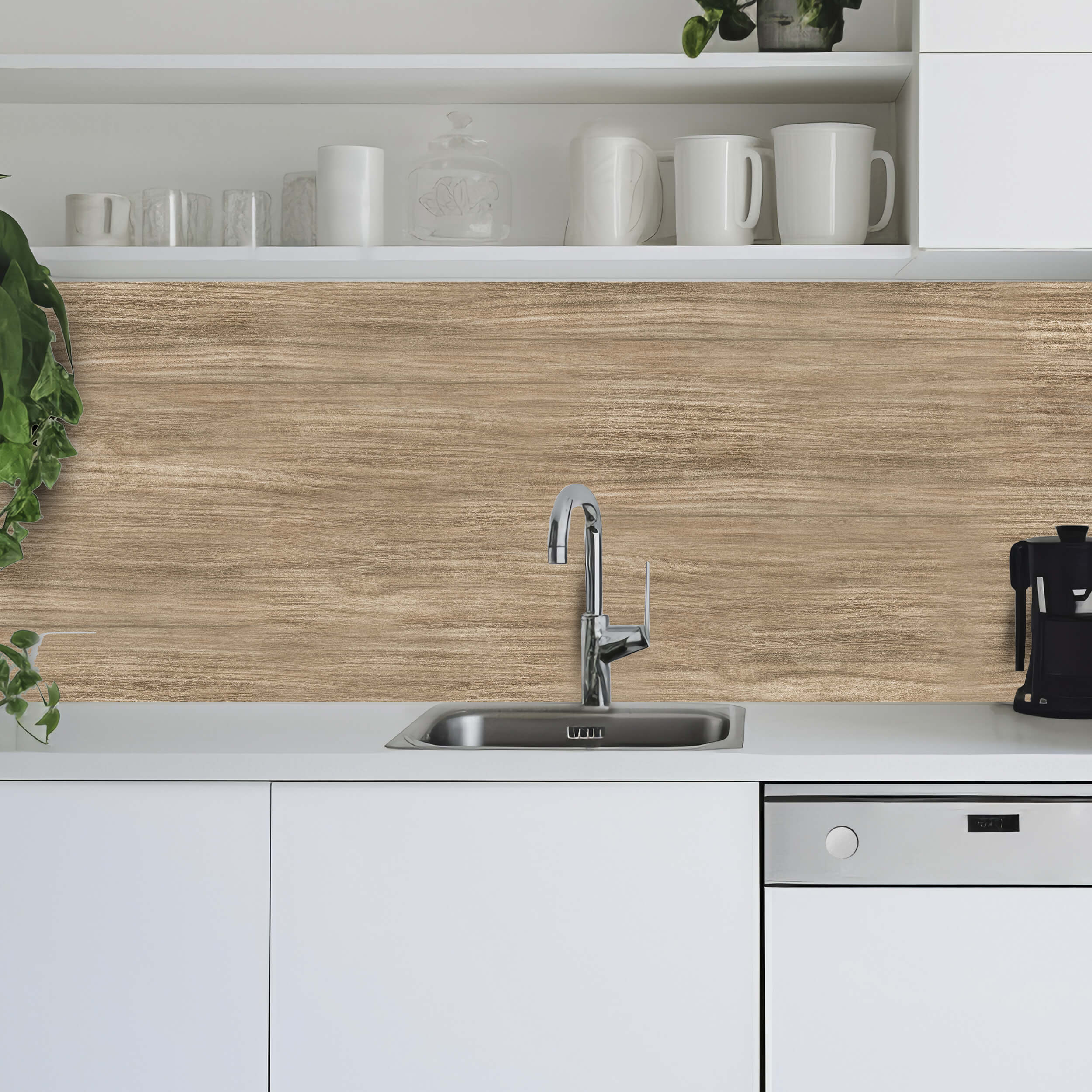 Paraschizzi adesivo effetto legno 30x70cm - 2