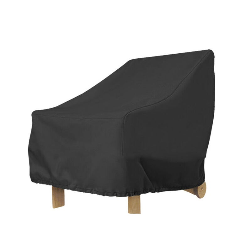 Pokrowiec ochronny na krzesło Oxford, pokrowiec ochronny na meble ogrodowe, 210D, 89 x 71 x 89 cm, czarny